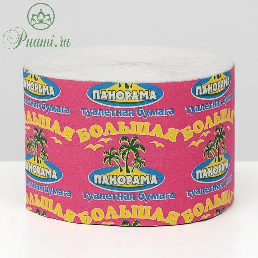 Бумага туалетная "Большая Панорама" без втулки, 1 шт.