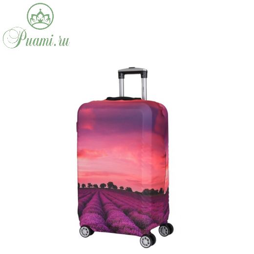 W1012 Чехол для чемодана, цвет розовый, размер S, 50х65х1см