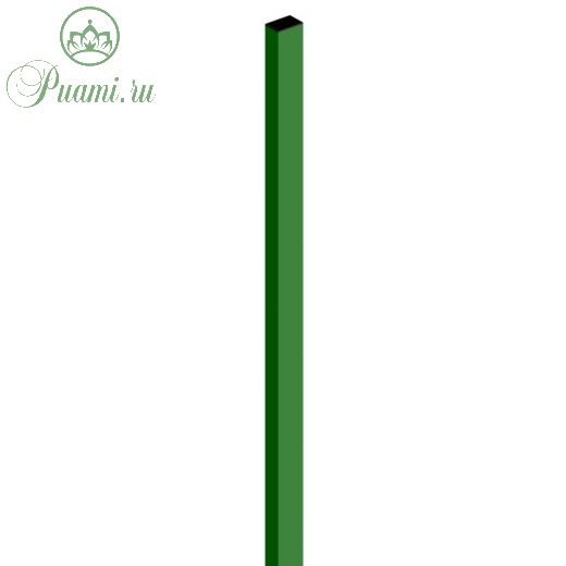 Столб ПРЕГРАДА 60*40 мм. Толщ 1,5мм, L=1,5м, с заглушкой, цвет зеленый