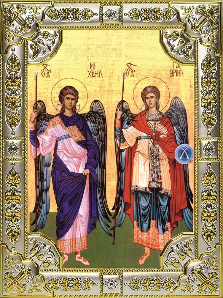 Икона Михаил и Гавриил Архангелы  (18х24)
