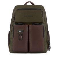 Кожаный рюкзак Piquadro CA3349AP/VETM мужской зелено-коричневый