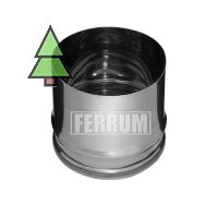 Заглушка с отверстием для сэндвич дымоходов Ferrum 0.5 мм; Диаметр: 100/200-200/280 мм