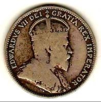 25 центов 1910 Канада Редкость