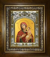 Воспитание икона Божией матери (14х18)