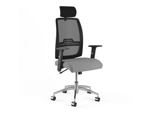 Кресло офисное PRO+ с подголовником (ткань/сетка)