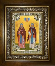 Икона Пересвет и Ослябя святые воины (18х24)