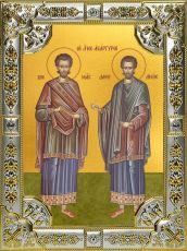 Икона Косьма и Дамиан мученики целители бессребреники (18х24)