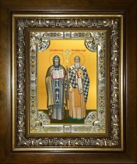 Икона Кирилл и Мефодий равноапостольные (18х24)