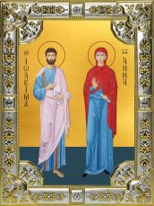 Икона Иоаким и Анна праведные богоотцы (18х24)