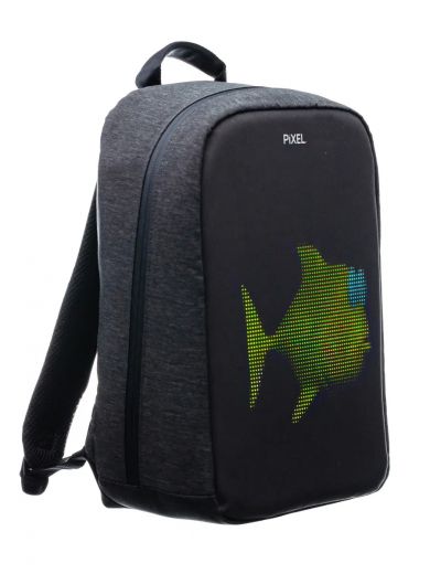 Рюкзак с LED-дисплеем PIXEL MAX - GRAFIT (темно-серый)