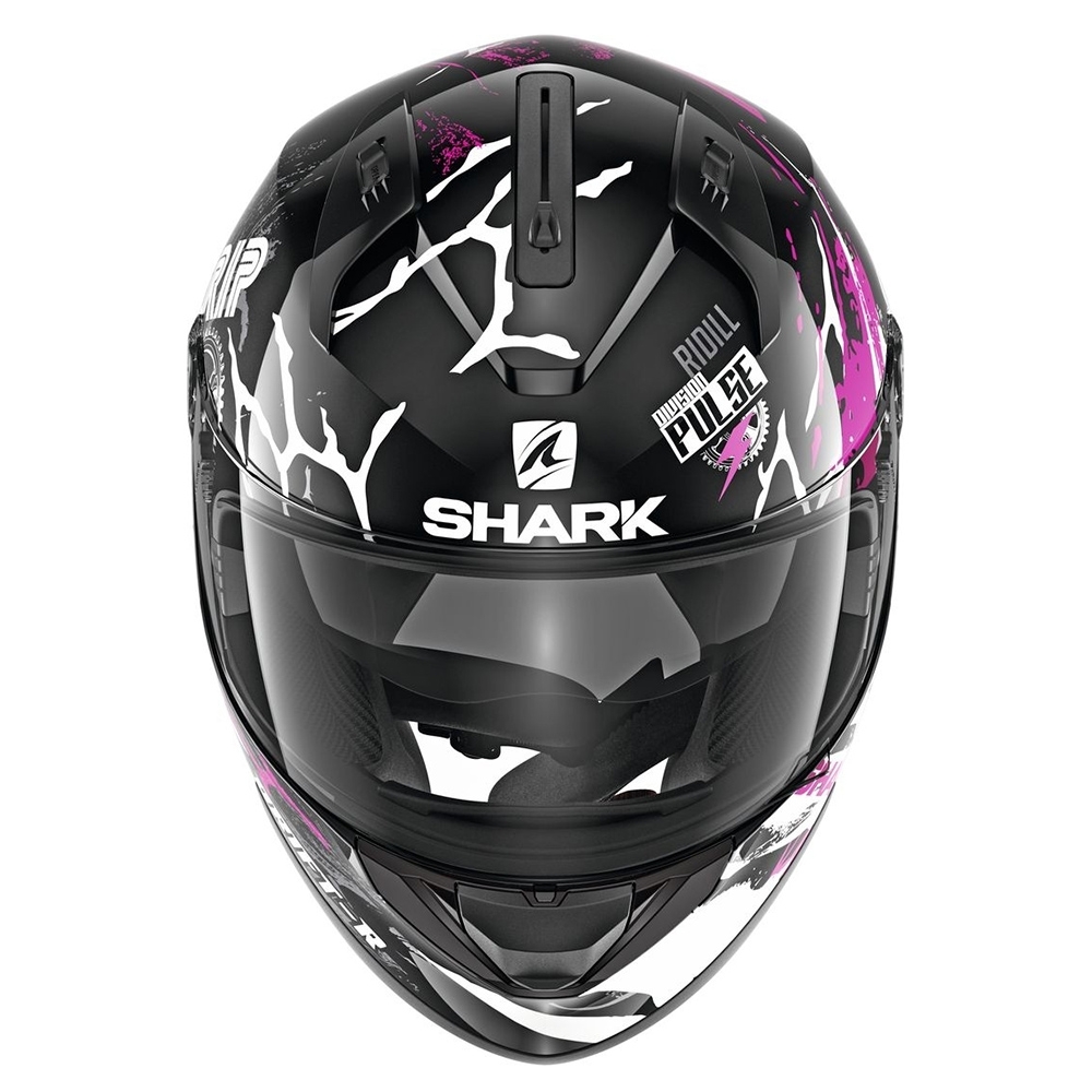 SHARK Мотошлем RIDILL DRIFT-R, цвет Черный/Фиолетовый/Белый