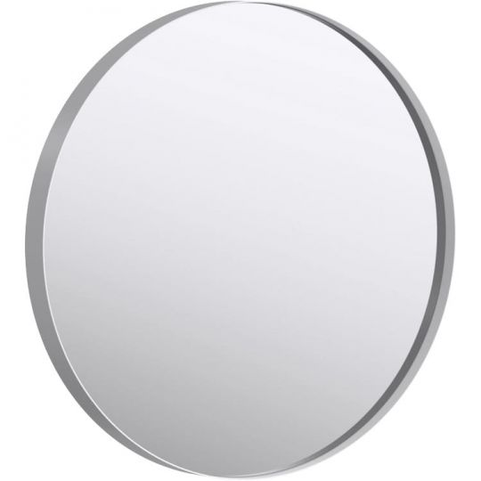 Фото Круглое зеркало в металлическом профиле Aqwella Neringa