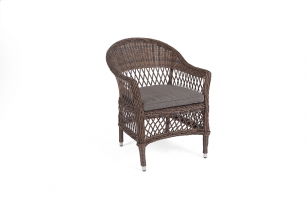 Плетеный стул "Сицилия" из искусственного ротанга, цвет коричневый
