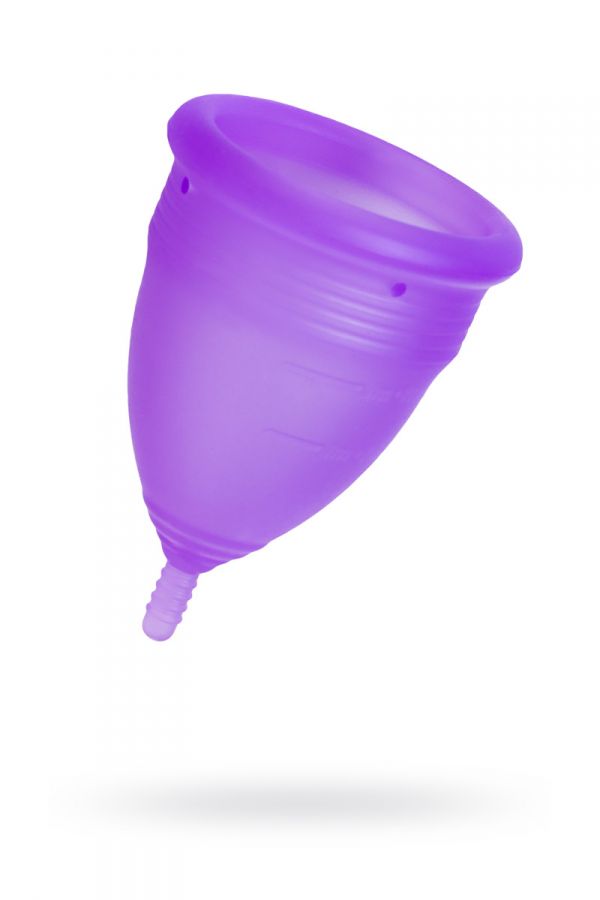 Менструальная чаша EROMANTICA, силикон, фиолетовая, L