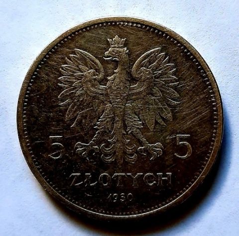 5 злотых 1930 Польша Редкость AUNC