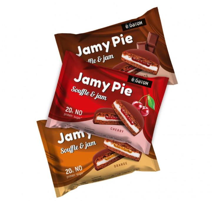 ЁБатон - Печенье Jamy Pie Souffle and Jam 60г