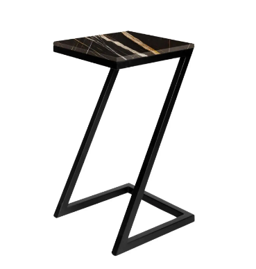 Дизайнерский мраморный столик "Z" (приставной столик)