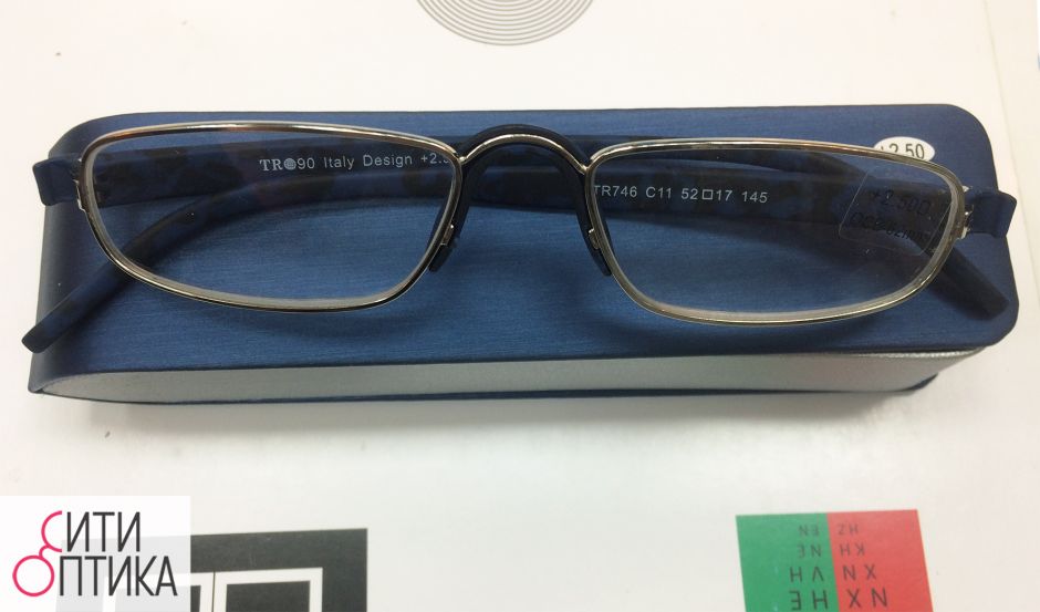 Лекторские очки в футляре Italy design TR 90 746