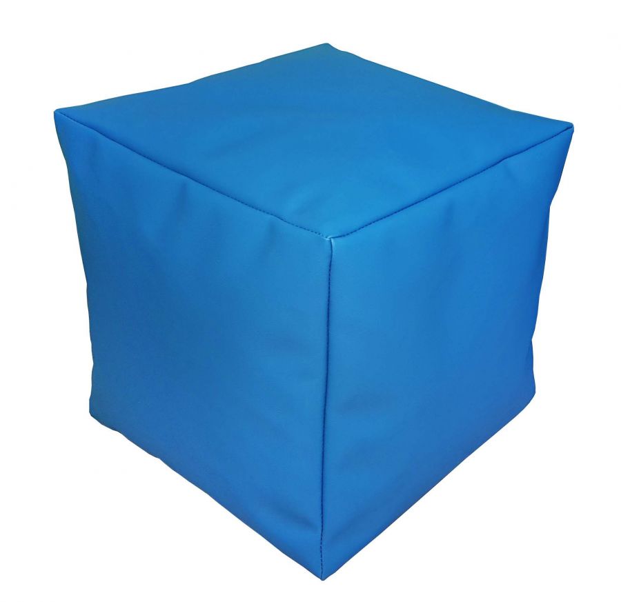 Пуфик-кубик для детского сада (кожзам, невесомые гранулы)