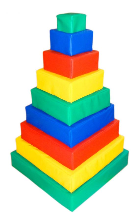 Мягкая напольная пирамида- сортировщик, высота 90 см