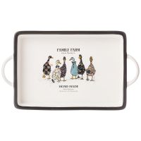 Блюдо с ручками "Family farm" прямоуг. 35.5x20x4 см