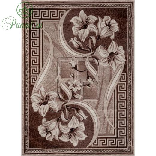 Ковёр прямоугольный Gavana d187, размер 60x110 см, цвет beige