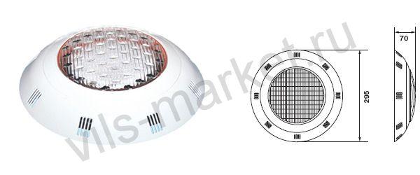 Прожектор LEDP-100 с LED - элементами накладной (8 Вт/12 В) плитка