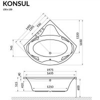 схема ванны Excellent Konsul 150x150