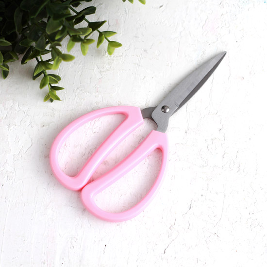 Инструменты для куклоделия - Ножницы портновские, розовые 16,5 см.