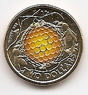 Медоносная пчела 2 доллара Австралия 2022
