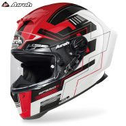 Шлем Airoh GP 550 S Challenge, Чёрно-бело-красный