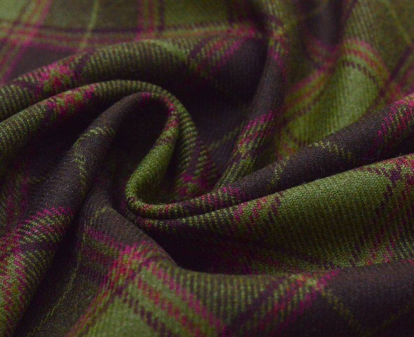 Костюмная ткань в клетку шерсть ETRO