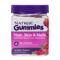 Natrol Gummies Витамины для Кожи, Волос и Ногтей со вкусом Малины, 90 штук