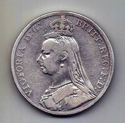 1 крона 1889 Великобритания XF