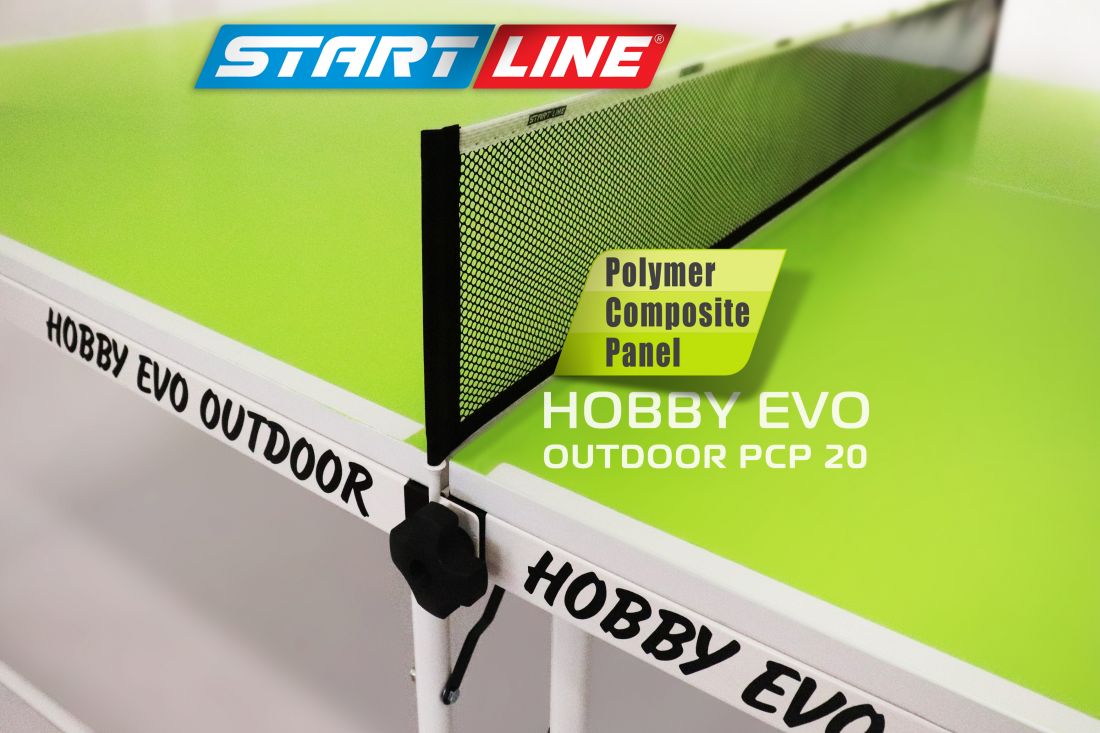 Теннисный стол всепогодный Hobby Evo Outdoor PCP 20 с инновационной столешницей 20 мм.