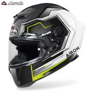 Шлем Airoh GP 550S Rush, Чёрно-бело-жёлтый