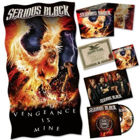 SERIOUS BLACK - Vengeance Is Mine - CD BOX - Hardcover Box+Towel+Bonus CD+Card +Sticker Ltd. 666 - AFM