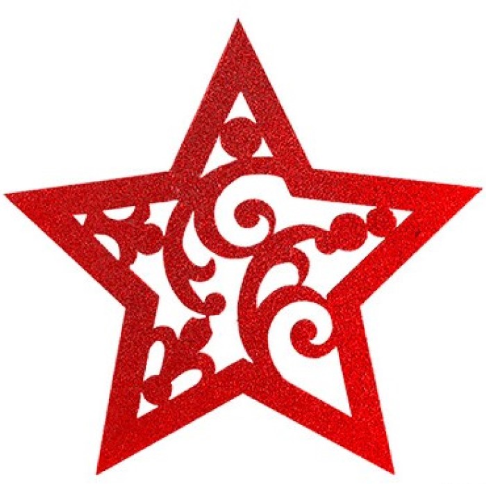 Украшение "Звезда рождественская", цвет красный