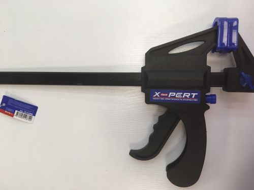 Струбцина X-PERT ручная пистолетная, пластиковая ручка, тип F, со шкалой, 8/200mm
