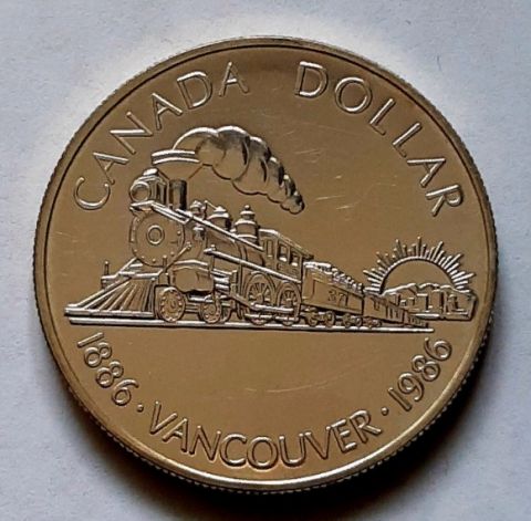 1 доллар 1986 Канада Великобритания UNC