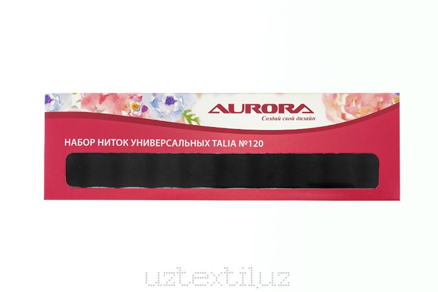 Набор ниток универсальных Talia №120 Черные (арт. AU-2619)
