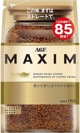Японский кофе AGF Maxim (растворимый) 170 г. на 85 кружек