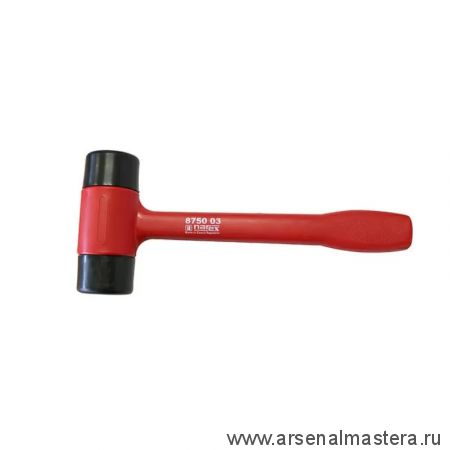 Молоток безынерционный для рихтовки с пластиковой ручкой красной 290 мм 442 гр Narex 875002