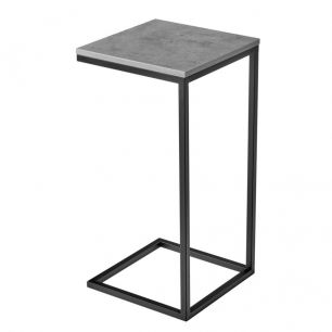 Стол в стиле лофт 35х35х71,6 см, ЛДСП, металл, бетон чикаго