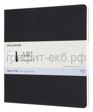 Книжка зап.Moleskine 190х190 ART SOFT SKETCH PAD рисунки черная 48стр. ARTSKPAD5