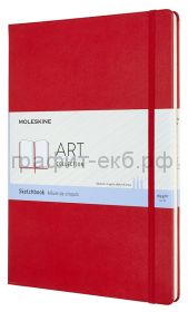 Книжка зап.Moleskine А4 ART SKETCHBOOK красный 96стр. ARTBF832F2