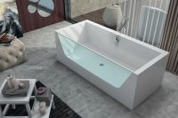 Отдельностоящая ванна Kolpa San Copelia Light FS (Копелиа Лайт ФС) 180x80 со стеклянной стенкой схема 3
