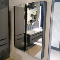 Зеркальный подвесной шкаф-пенал Kolpa San MALAYA (Малайя) 45х130 схема 3