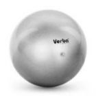 Мяч однотонный 15-17 см VerbaSport серебряный металлик