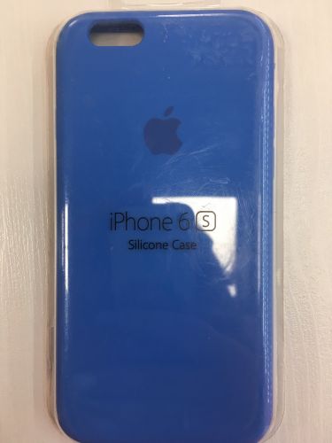 Чехол IPhone 6s, силикон, голубой